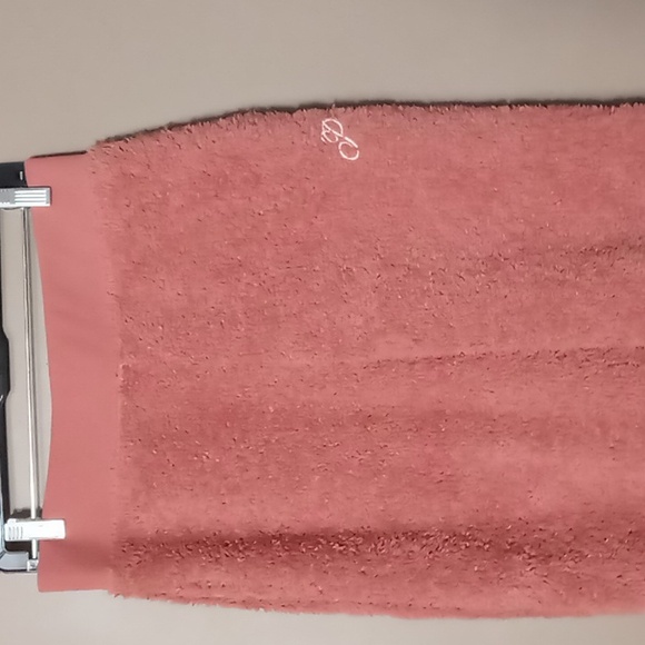 PINK 2 Piece Mauve Fuzzy Polyester Sleepwear Outfit w Pockets M - Picture 11 of 13